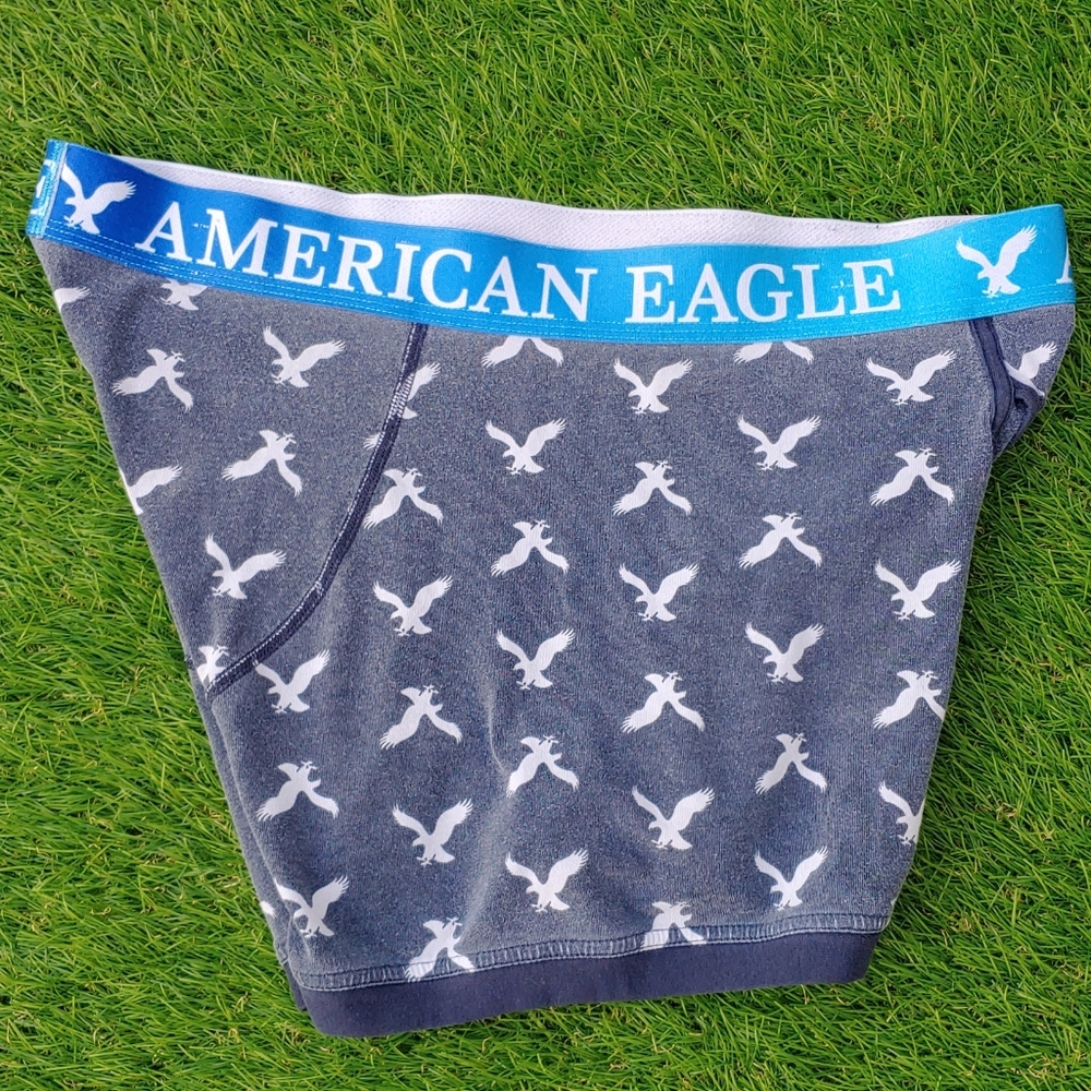 Excellent Used Condition Men's AMERICAN EAGLE blue logo boxer briefs size XL. - Picture 4 of 9